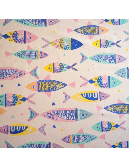 Tela Katia C20 Canvas Colour Fishes (18€/Metro)