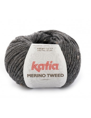 Katia Merino Tweed 308 Gris Oscuro