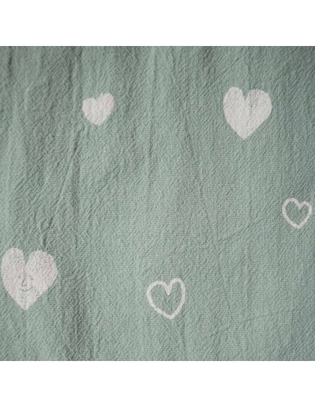 Rustic Cotton Hearts Aqua (12€ / Metro)